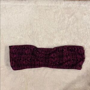 Lilu Bandeau purple tribal pattern Pac Sun…